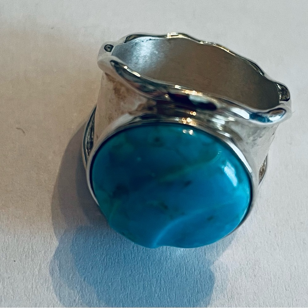 Jay King Sterling Silver Turquoise Ring - image 1